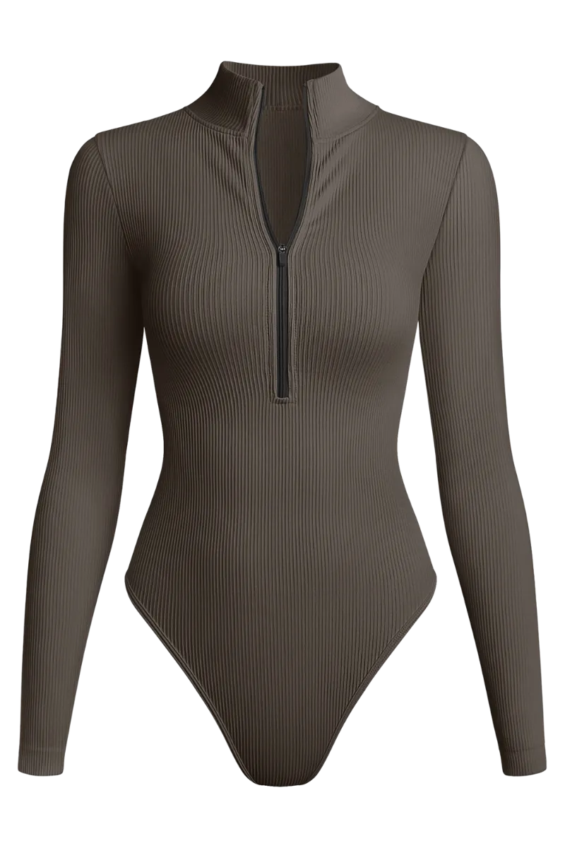 Revenge Body Long Sleeve Zip-Up Bodysuit