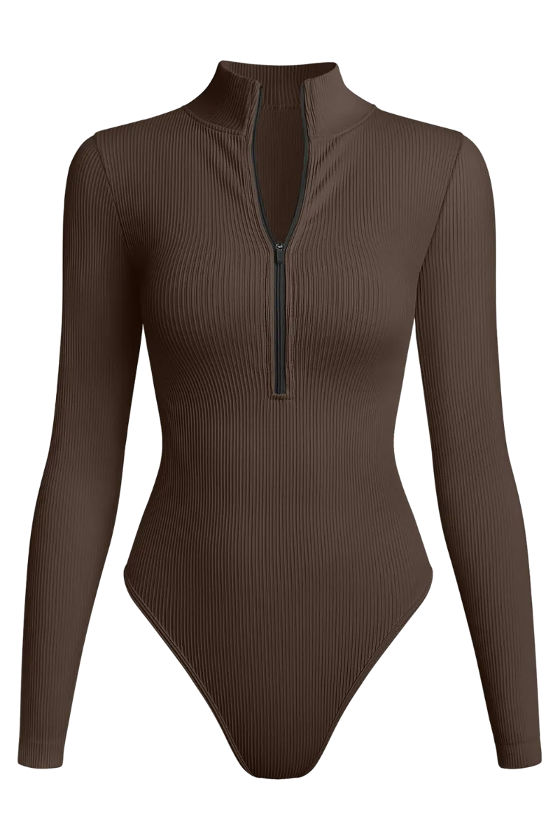 Revenge Body Long Sleeve Zip-Up Bodysuit