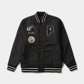 Savior Bomber Mens Jacket (Black/Beige)