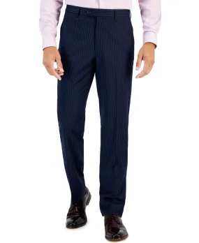 Sean John Mens Classic fit Dress Pants 44 / 32 Blue Striped
