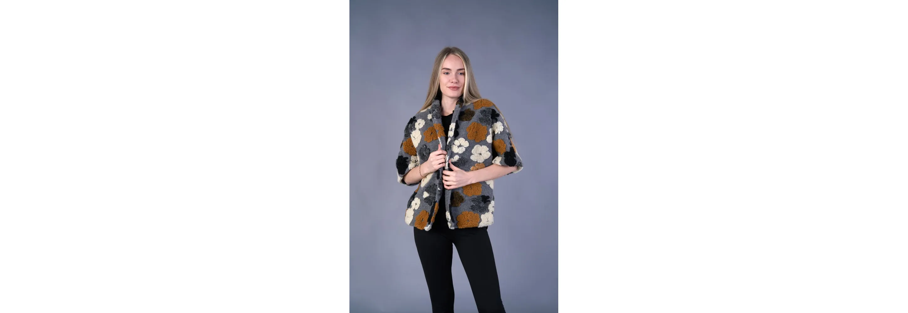 Shana Jacket Floral Bomer