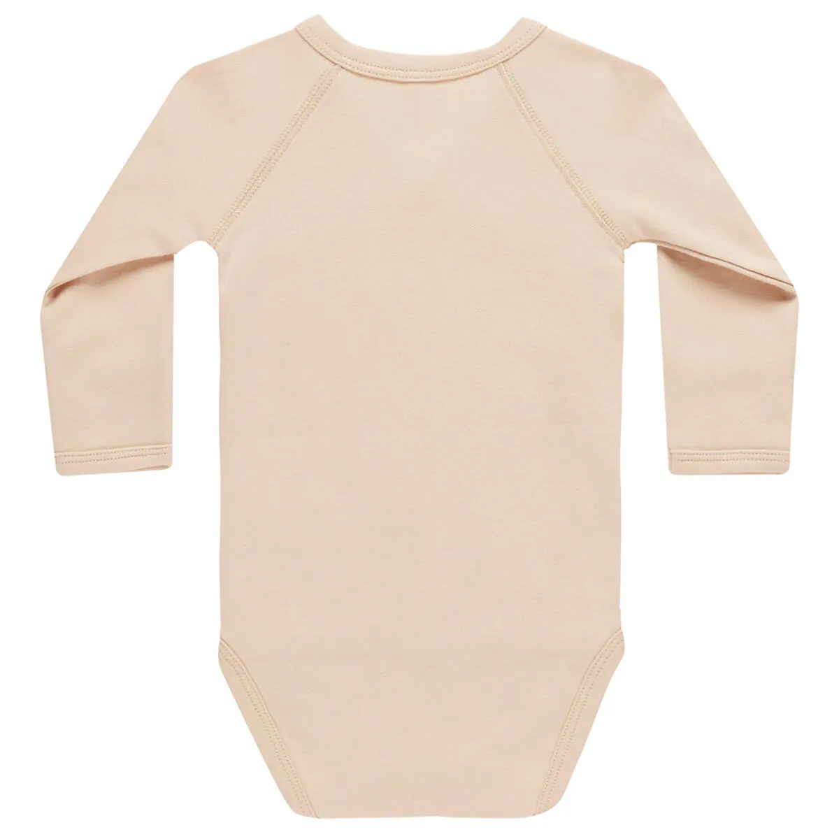 Side Snap Bodysuit in Shell by Quincy Mae - Last One In Stock - 3-6 Months