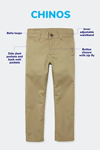 The Children's Place Boys Stretch Skinny Chino Pants,New Navy 2 Pack,12