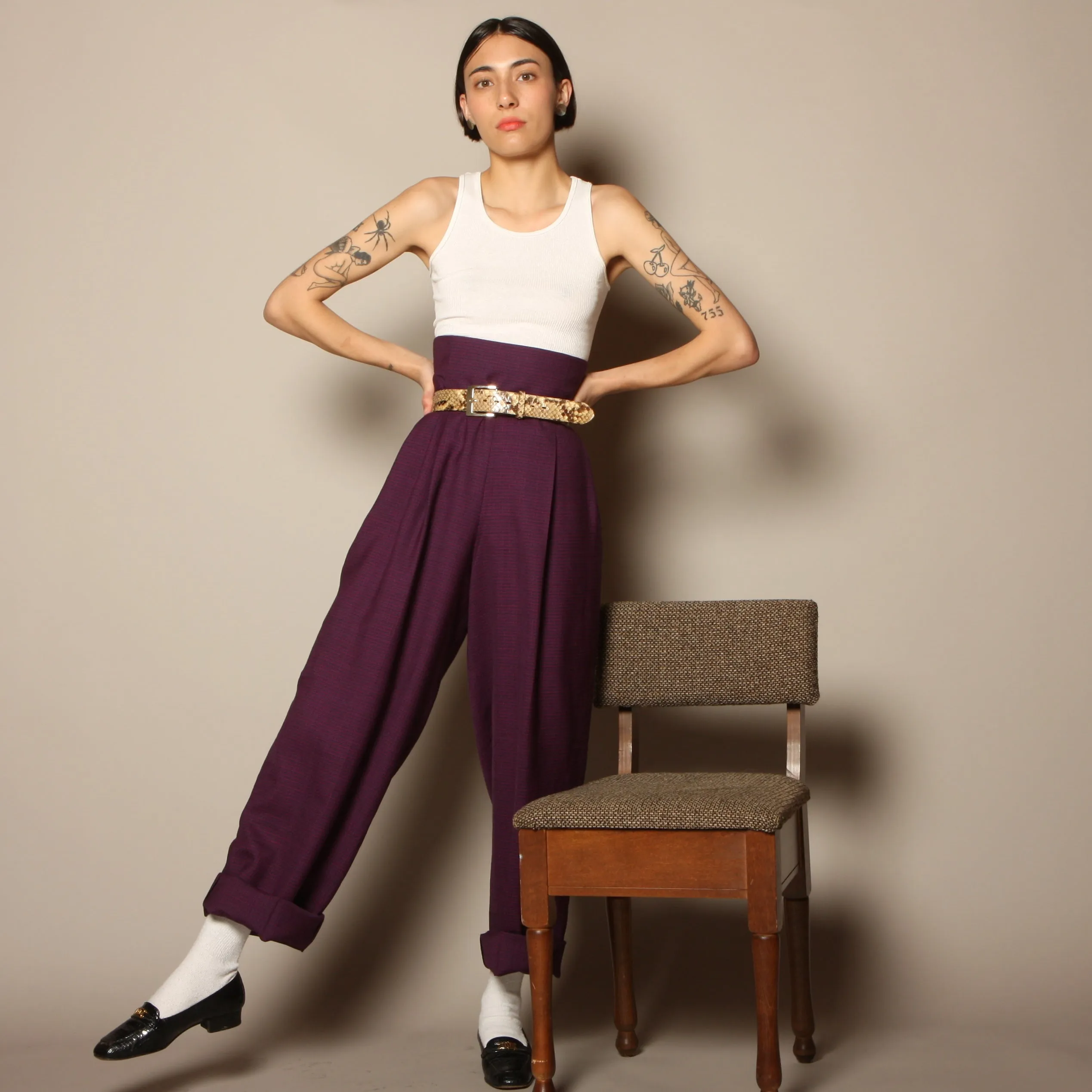 Vintage 80's Perry Ellis Ultra High Waist Pants