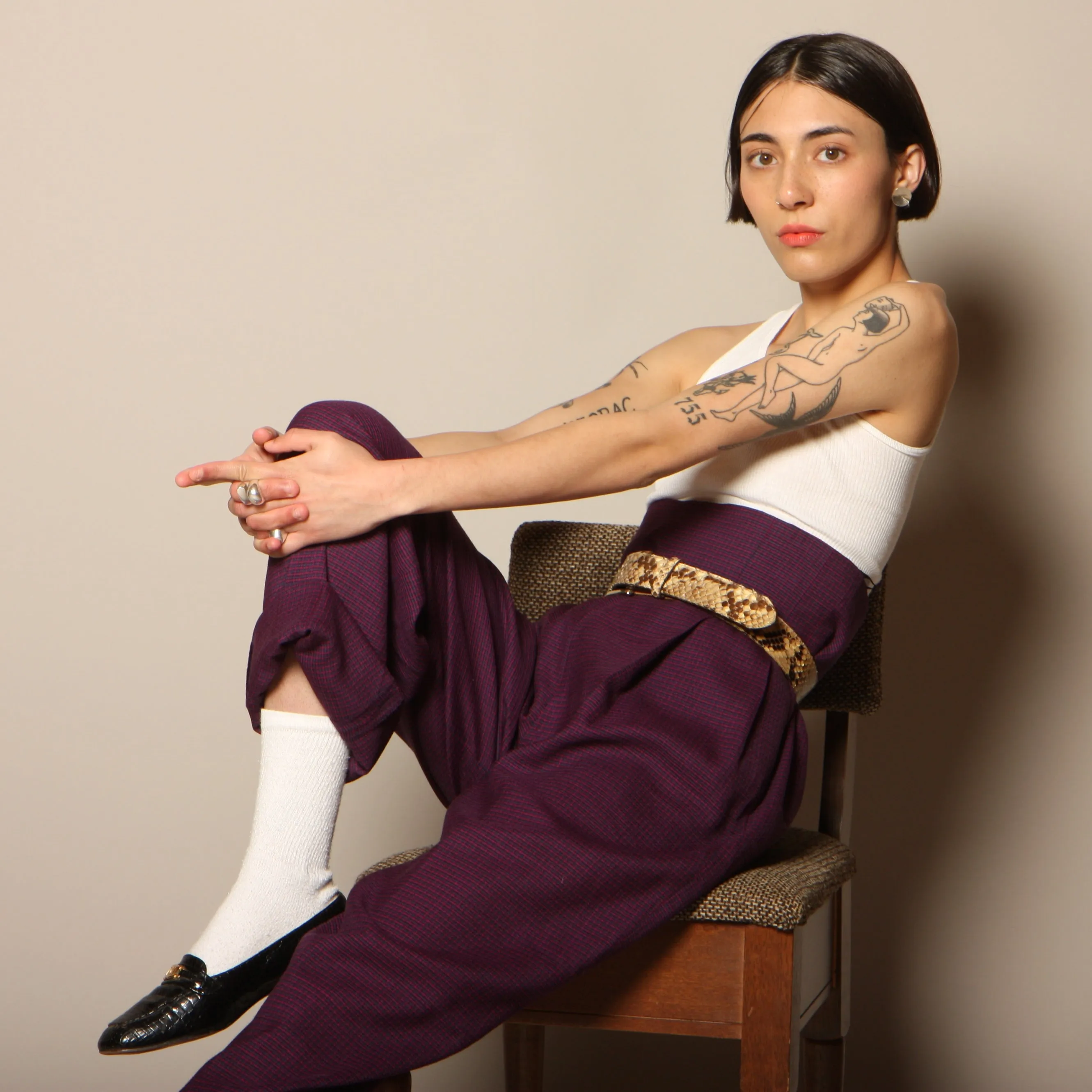Vintage 80's Perry Ellis Ultra High Waist Pants