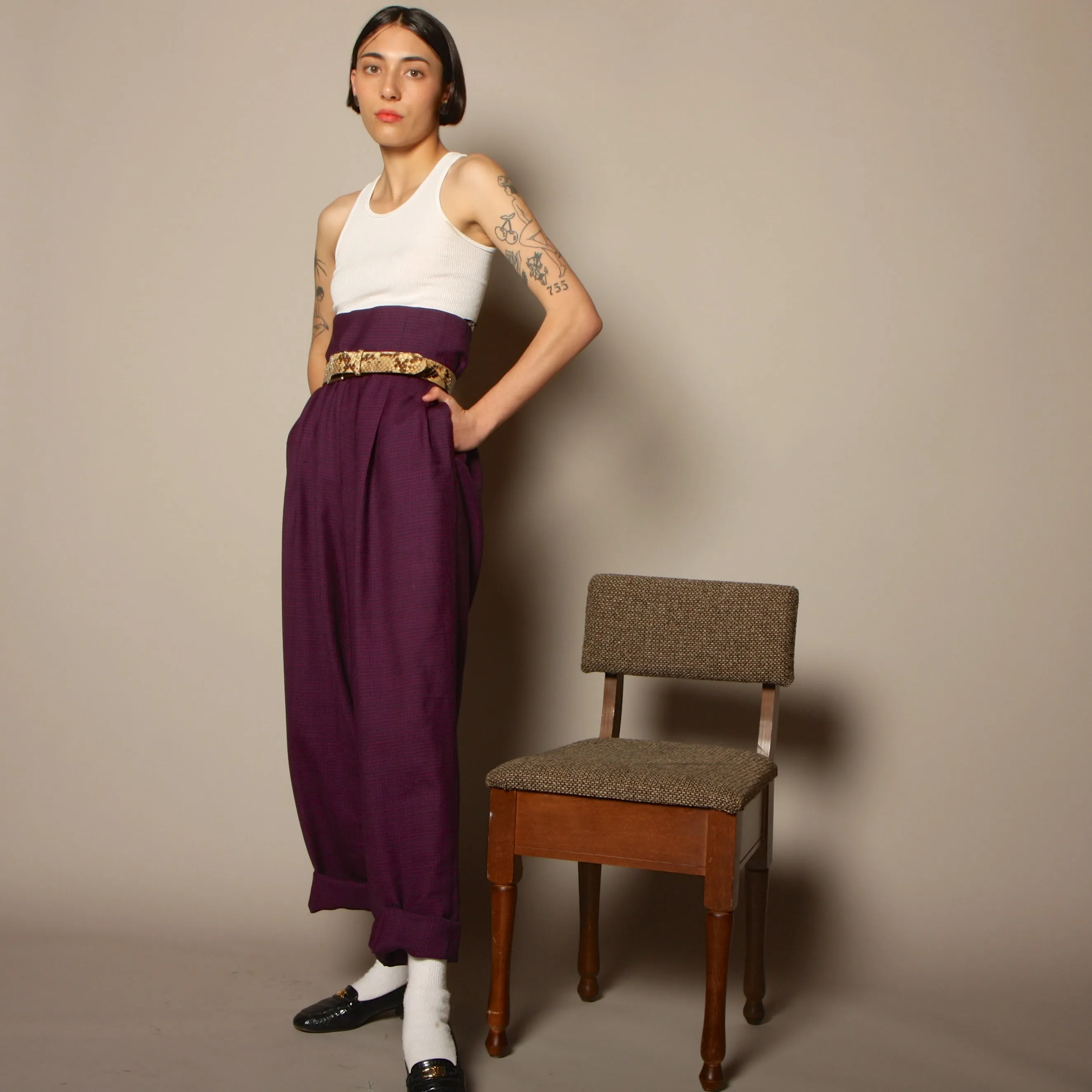Vintage 80's Perry Ellis Ultra High Waist Pants