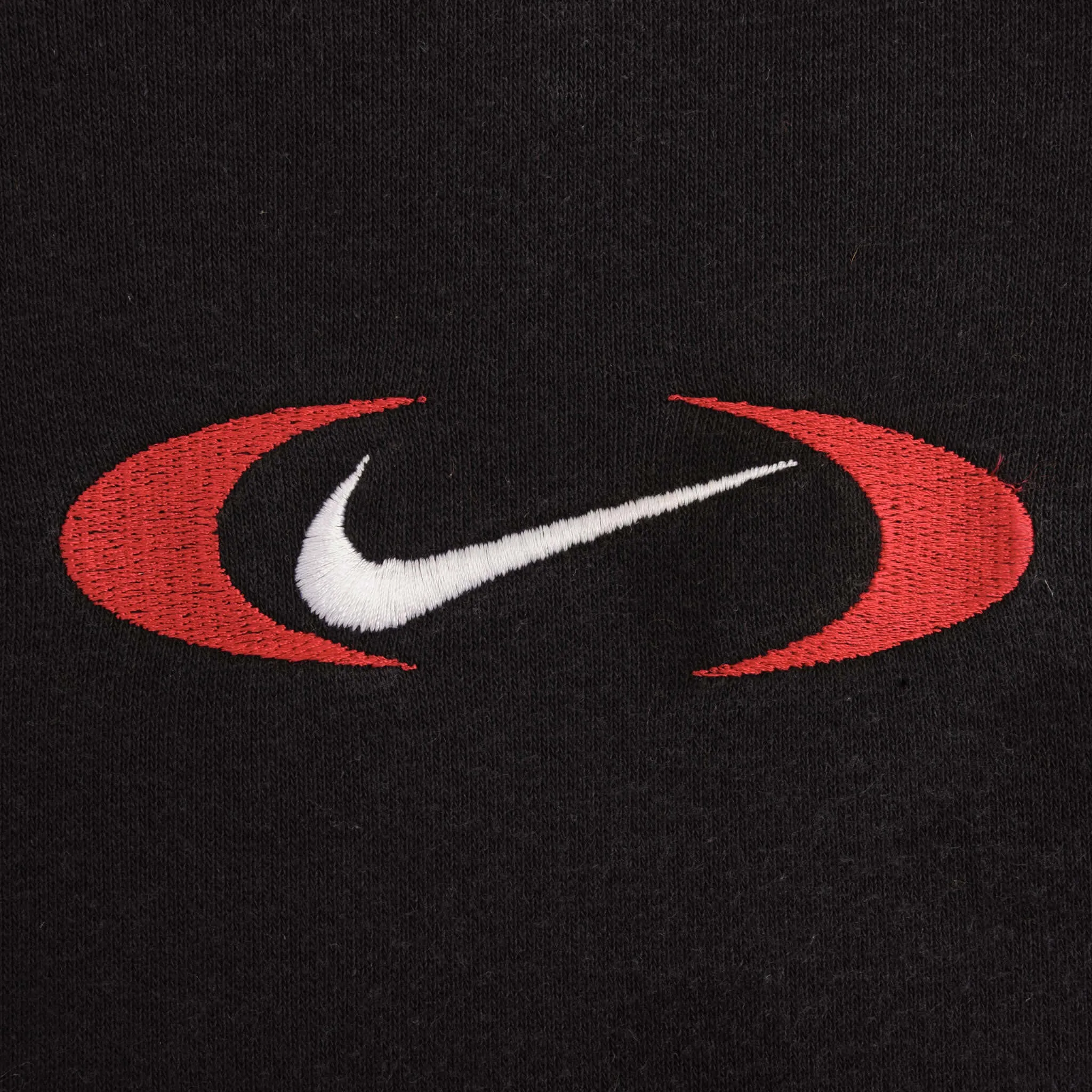 VINTAGE NIKE CENTER BIG SWOOSH BLACK SWEATSHIRT 1990S SIZE XL