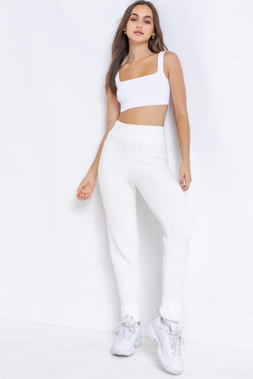White Sweater Jogger