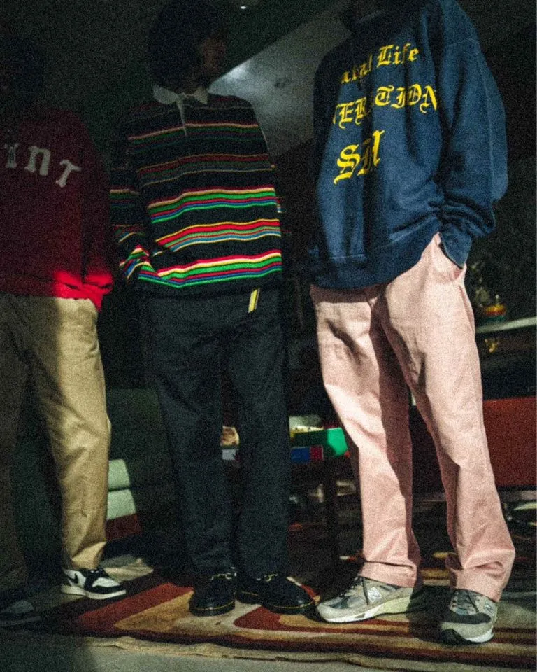 WIDE PANTS/CHINO / PINK