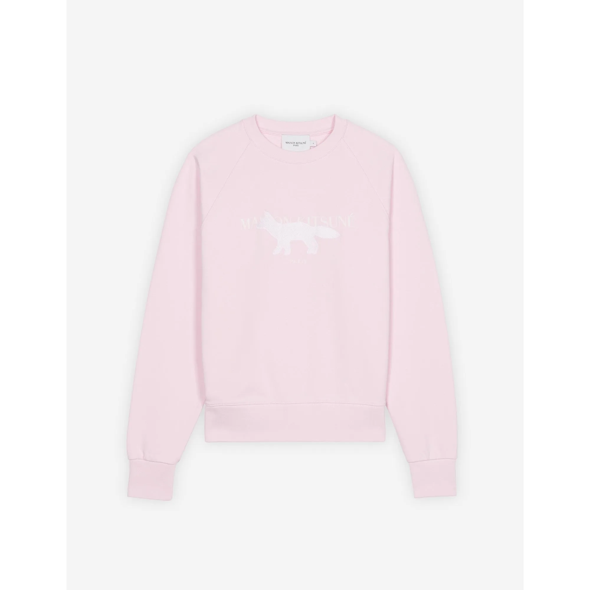 Women Fox Stamp Adjusted Sweatshirt - Light Pink