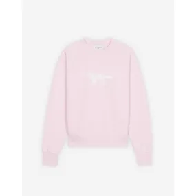 Women Fox Stamp Adjusted Sweatshirt - Light Pink
