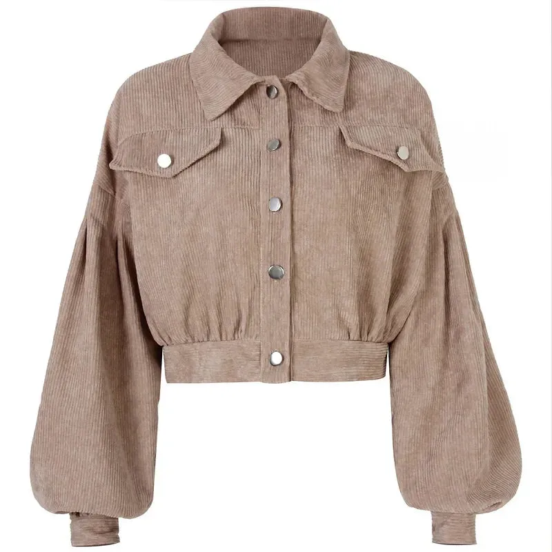 Women's Corduroy Bomber Jacket