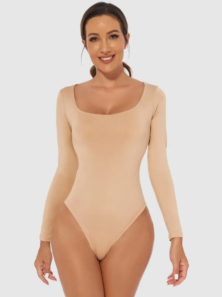Women’s Scoop Neck Bodysuit – Sleek, Comfortable & Versatile