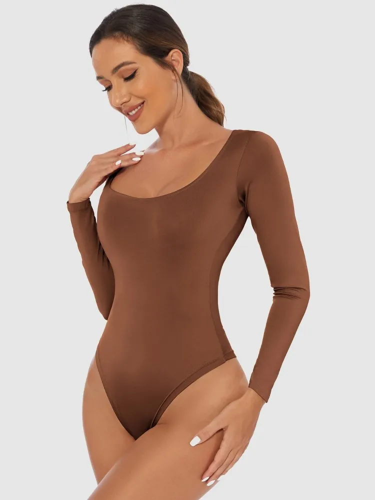 Women’s Scoop Neck Bodysuit – Sleek, Comfortable & Versatile