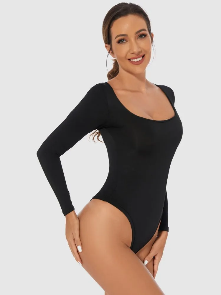 Women’s Scoop Neck Bodysuit – Sleek, Comfortable & Versatile
