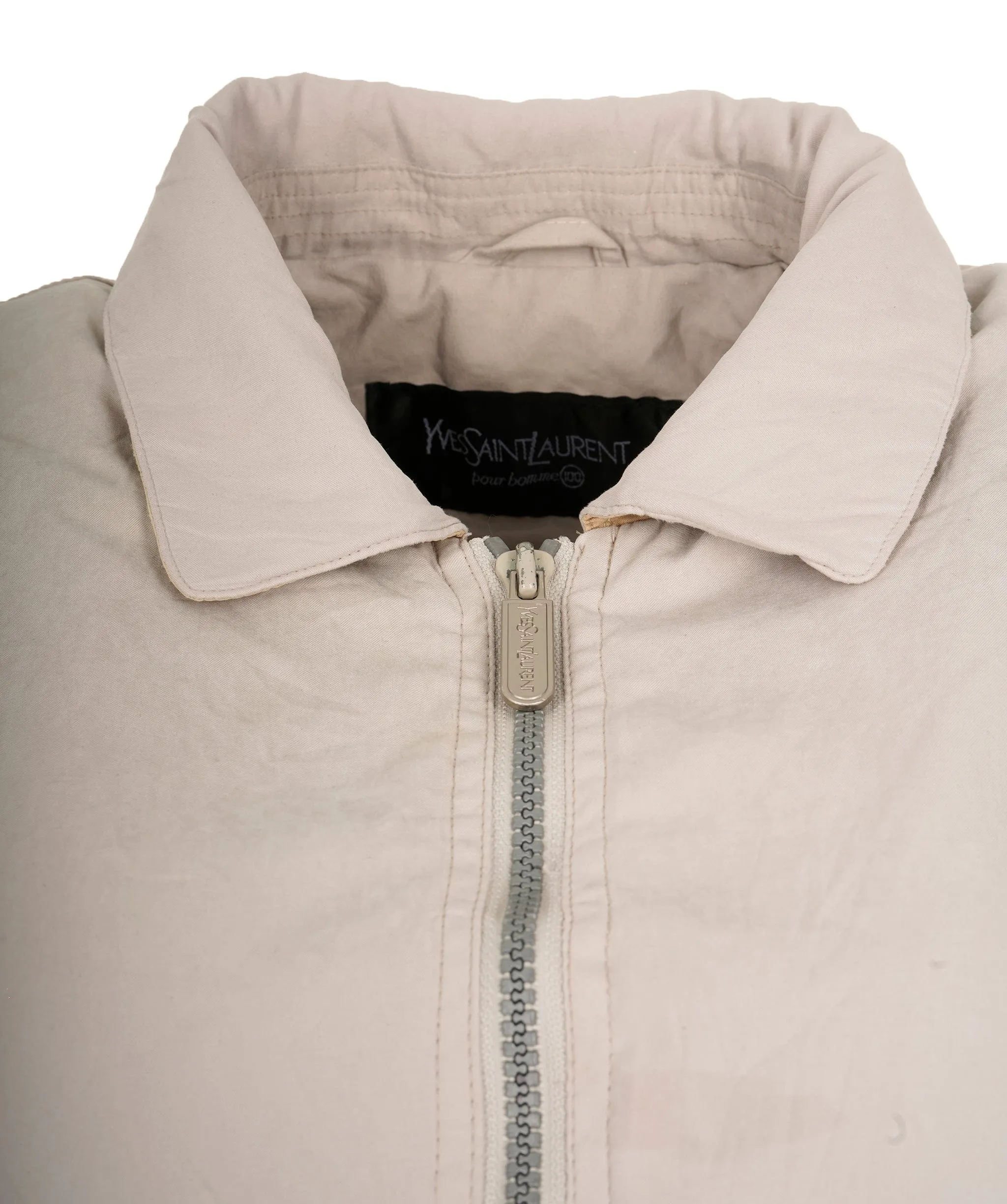 YSL Jacket Yves Saint Laurent Jacket 90s Vintage Bomber Style Harrington Size S ASL9473
